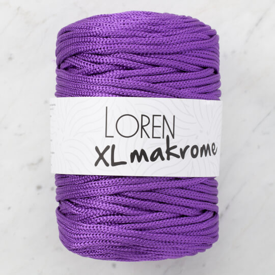 Loren XL Makrome Mor El Örgü İpi - R050