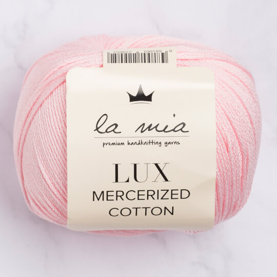 La Mia Lux Mercerized Cotton Pembe El Örgü İpi - 4