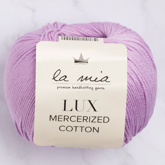 La Mia Lux Mercerized Cotton Lila El Örgü İpi - 53