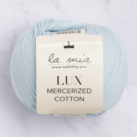 La Mia Lux Mercerized Cotton Bebe Mavi El Örgü İpi - 79