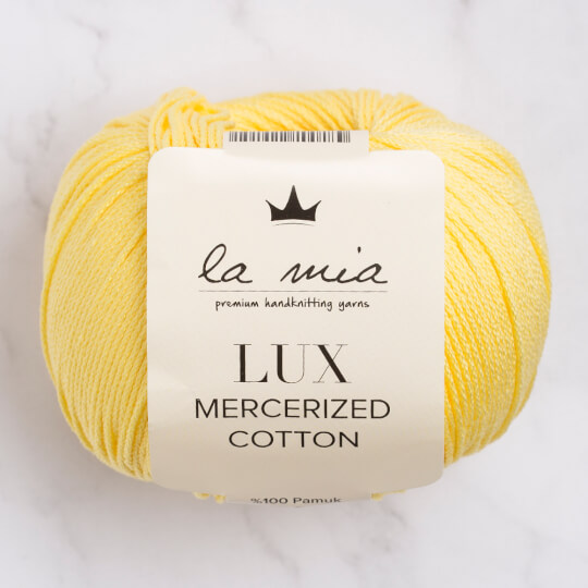 La Mia Lux Mercerized Cotton Sarı El Örgü İpi - 177