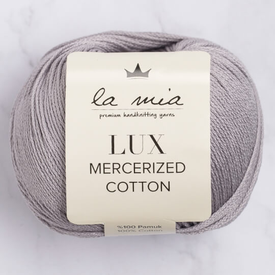 La Mia Lux Mercerized Cotton Gri El Örgü İpi - 232