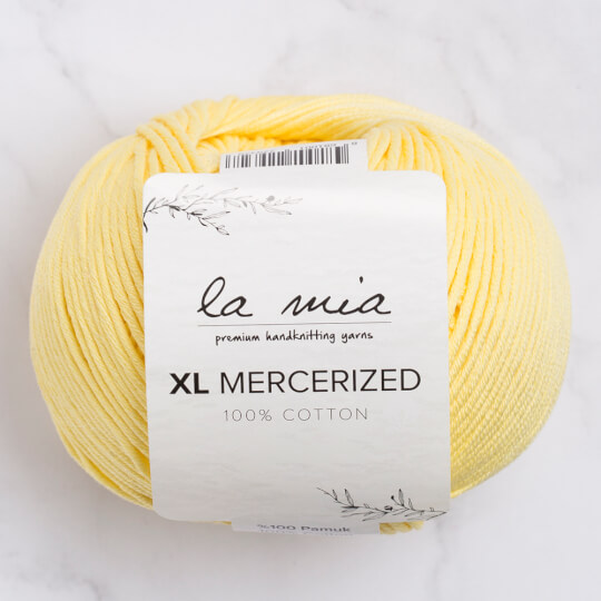 La Mia XL Mercerized Sarı El Örgü İpi - 177