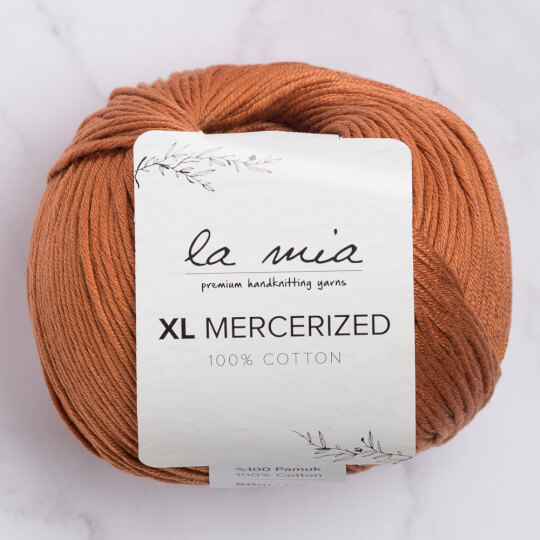 La Mia XL Mercerized Kahverengi El Örgü İpi - 211