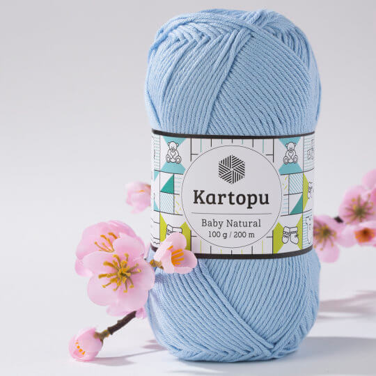 Kartopu Baby Natural Mavi Bebek Yünü K544 Hobium