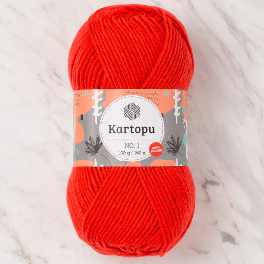 Kartopu No:1 Kırmızı El Örgü İpi - K1170