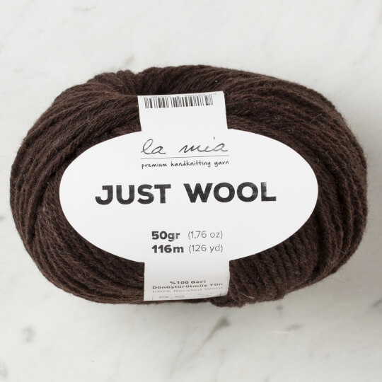 La Mia Just Wool Koyu Kahve El Örgü İpi - LT006