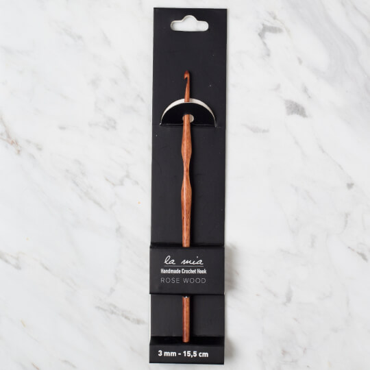 La Mia Rosewood 3 mm 15.5 cm Ahşap Yün Tığ