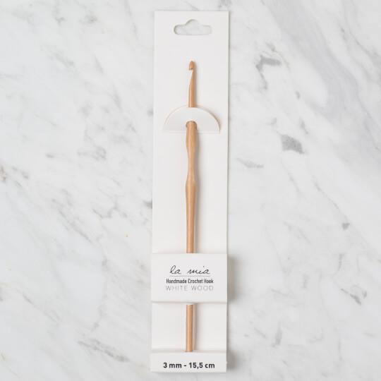 La Mia Whitewood 3 mm 15.5 cm Ahşap Yün Tığ