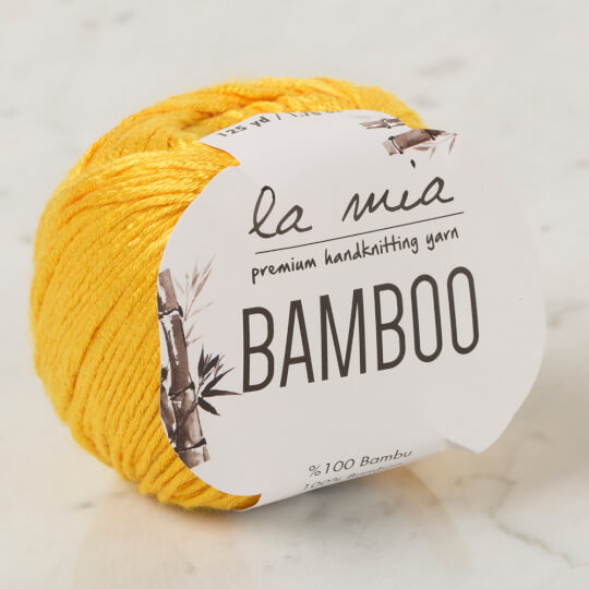 La Mia Bamboo Hardal Sarı El Örgü İpi - L003