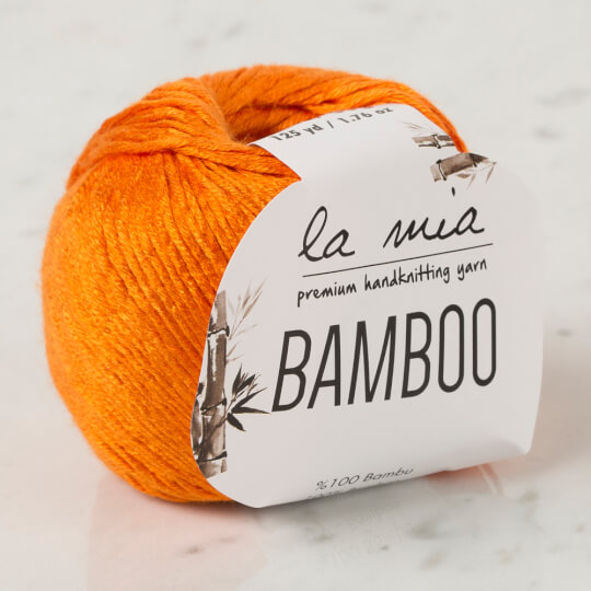 La Mia Bamboo Turuncu El Örgü İpi - L150