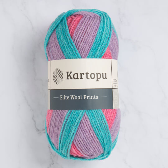 Kartopu Elite Wool Prints Ebruli El Örgü İpi - H1916