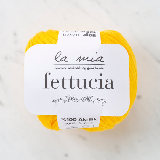 La Mia Fettucia 6'lı Paket Sarı El Örgü İpi - L003