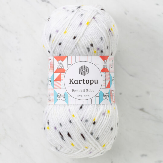 Kartopu Benekli Bebe Spotty Baby Variegated Knitting Yarn H2260