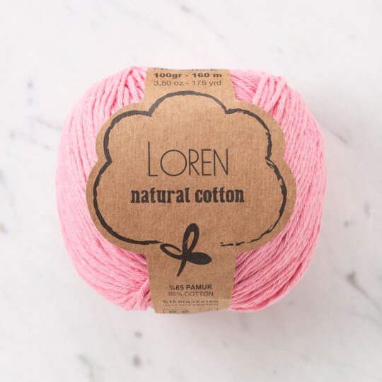 Loren Natural Cotton Pudra Pembesi El Örgü İpi - R100