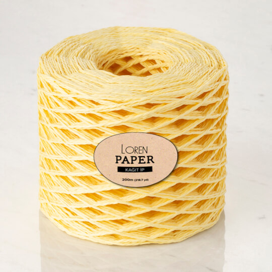 Loren Paper Bebe Sarı Kağıt İpi - RH22