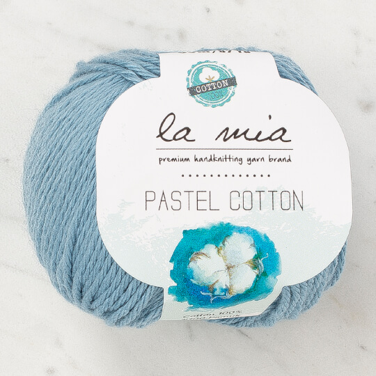 La Mia Pastel Cotton İndigo Mavi El Örgü İpi - L187
