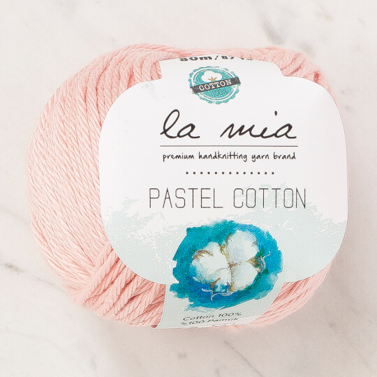 La Mia Pastel 100% Cotton Yarn, Blush Pink - L185