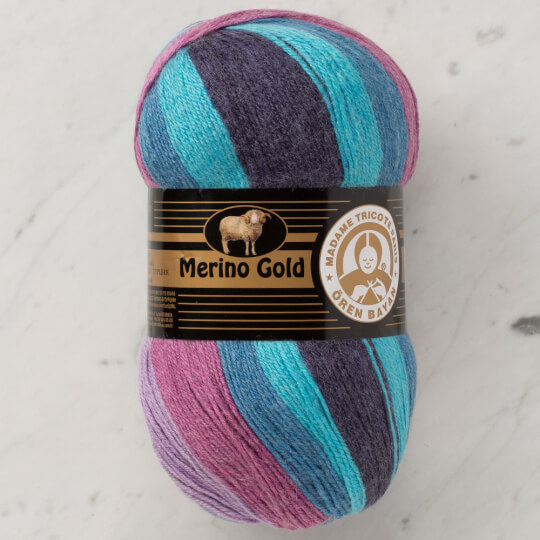 Madame Tricote Paris Merino Gold Batik Knitting Yarn, Variegated - 832 -  Hobiumyarns