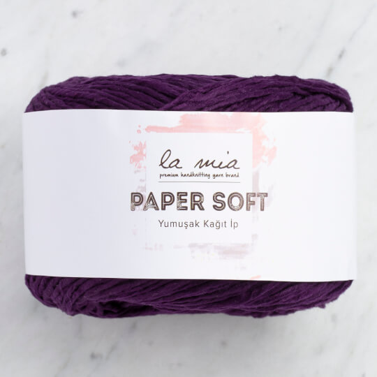 La Mia Paper Soft Patlıcan Moru Yumuşak Kağıt İp - L094