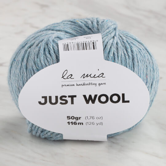 La Mia Just Wool Buz Mavisi El Örgü İpi - LT015