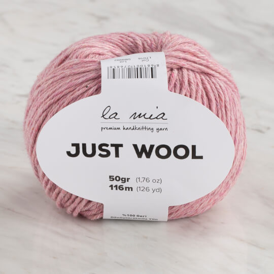 La Mia Just Wool Pembe El Örgü İpi - LT016