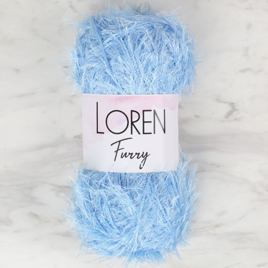 Loren Furry Bebe Mavisi El Örgü İpi - RF007