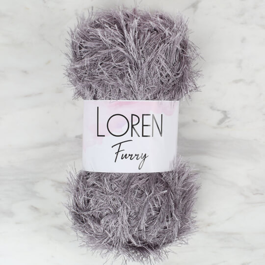 Loren Furry Koyu Gri El Örgü İpi - RF036