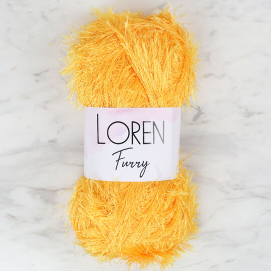 Loren Furry Hardal Sarısı El Örgü İpi - RF075
