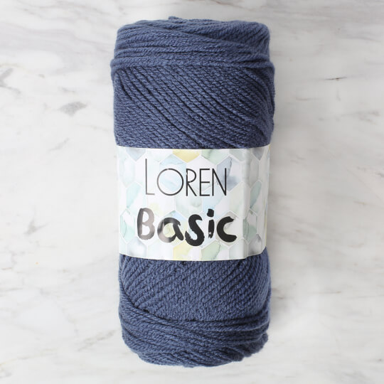 Loren Basic Havacı Mavi El Örgü İpi - 650