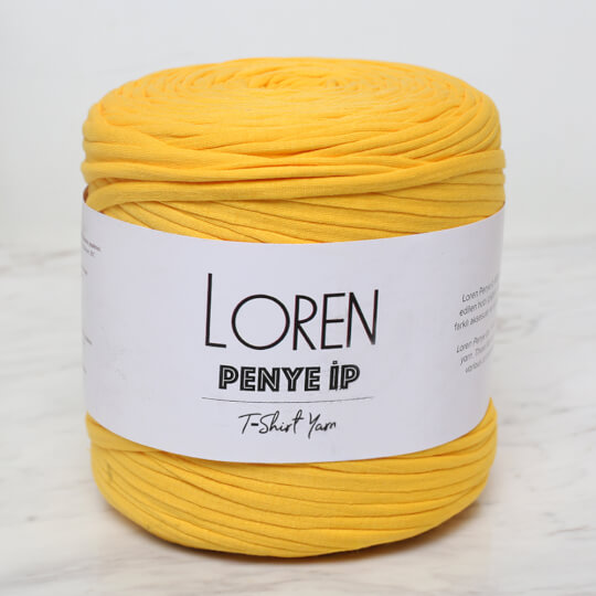 Loren Penye Kumaş El Örgü İpi Sarı - 7