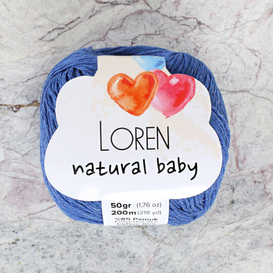 Loren Natural Baby Mavi El Örgü İpi - R066