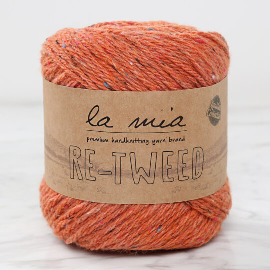 La Mia Re-Tweed Turuncu Melanj El Örgü İpi - L144