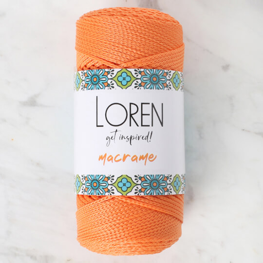 Loren Macrame Turuncu El Örgü İpi - RM 0125