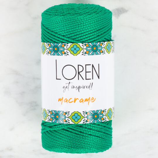 Loren Macrame Yeşil El Örgü İpi - RM 0175
