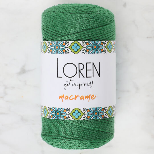 Loren Macrame Yeşil El Örgü İpi - RM 0172