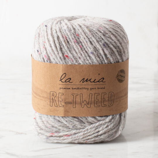 La Mia Re-Tweed Açık Gri Melanj El Örgü İpi - L150