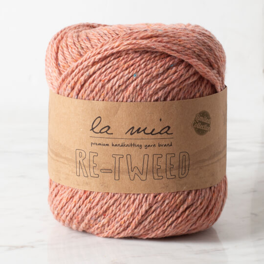 La Mia Re-Tweed Gül Kurusu Melanj El Örgü İpi - L104