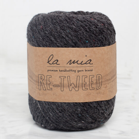 La Mia Re-Tweed Füme Melanj El Örgü İpi - L153