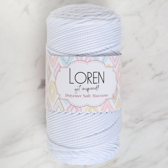 Loren Polyester Soft Macrame Yarn, Green - LM010 - Hobiumyarns