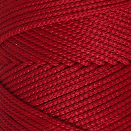Loren Polyester Soft Macrame Koyu Kırmızı El Örgü İpi - LM020