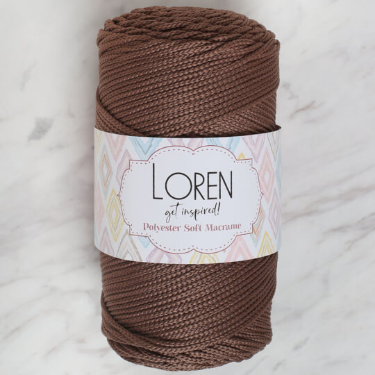 Loren Polyester Soft Macrame Yarn, Pink - LM042 - Hobiumyarns