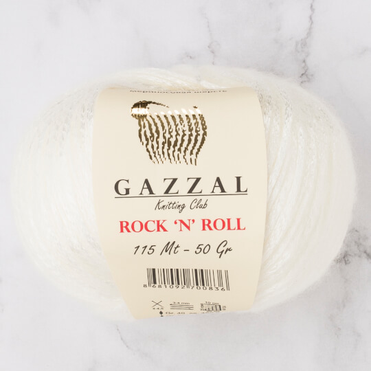 Gazzal Rock'N'Roll Krem El Örgü İpi - 13733