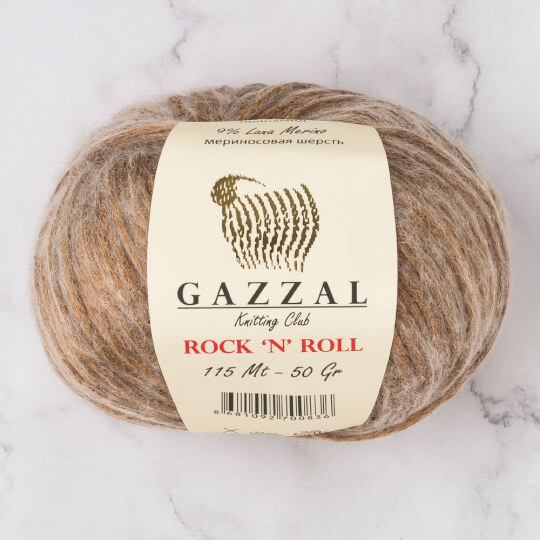 Gazzal Rock'N'Roll Kahverengi El Örgü İpi- 4202
