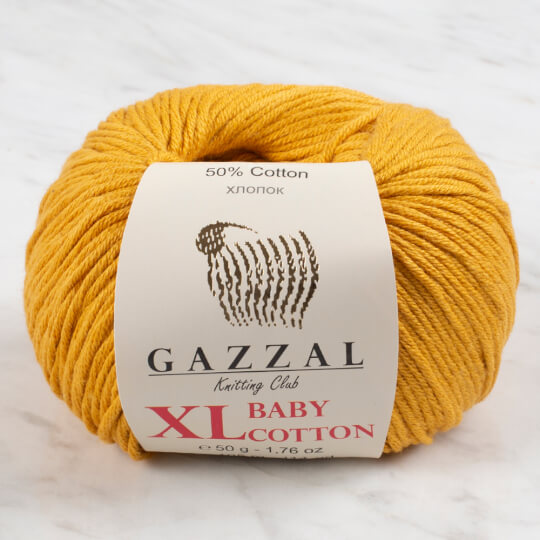 Gazzal Baby Cotton XL Hardal Bebek Yünü - 3447XL