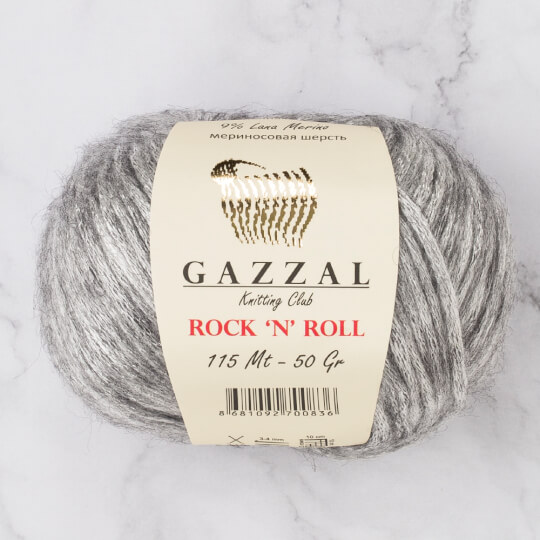 Gazzal Rock'N'Roll Gri El Örgü İpi - 13255
