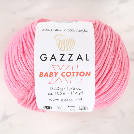 Gazzal Baby Cotton XL Pembe Bebek Yünü - 3468