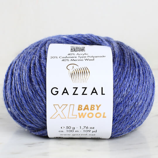 Gazzal Baby Wool XL Melanj Mavi Bebek Yünü - 844XL