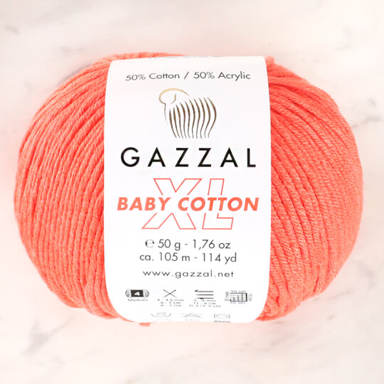 Gazzal Baby Cotton XL Turuncu Bebek Yünü - 3459