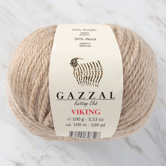 Gazzal Viking Bej El Örgü İpliği - C4008